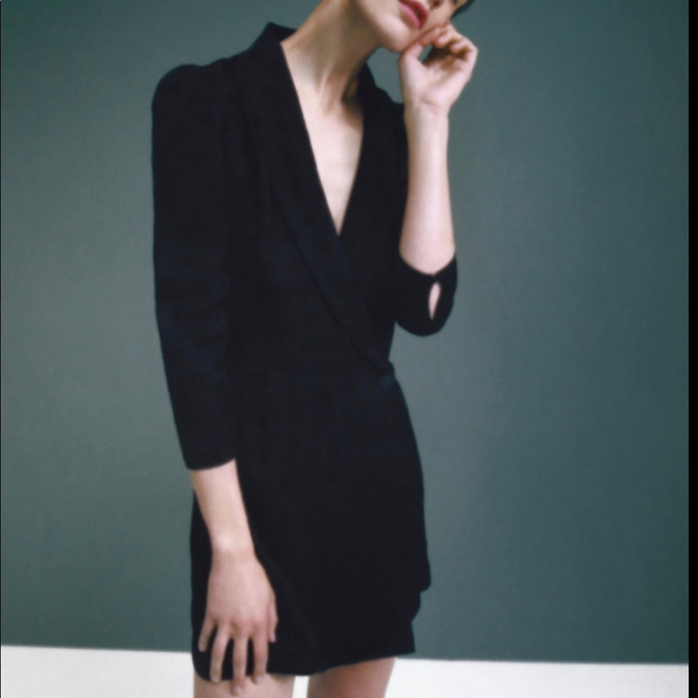 WOMAN BLAZER-STYLE JUMPSUIT JACQUARD POLKA DOTS - Picture 3 of 5